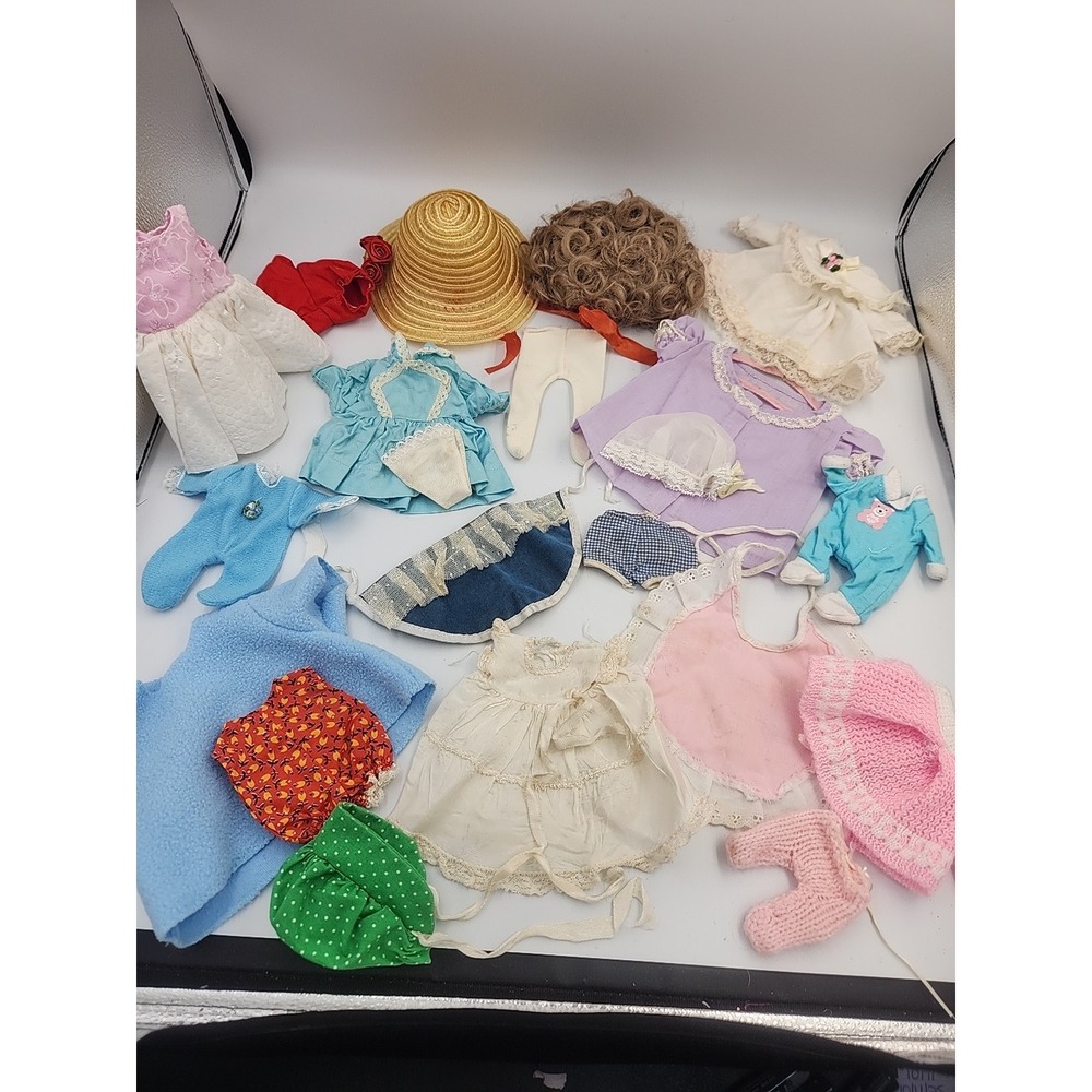 Vintage Doll Clothes And Accessories‎ Lot Of 21